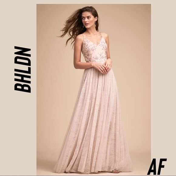 BHLDN BY ADRIANNA PAPELL CUNY DRESS NEW ROSE SIZE 12 - Picture 4 of 11